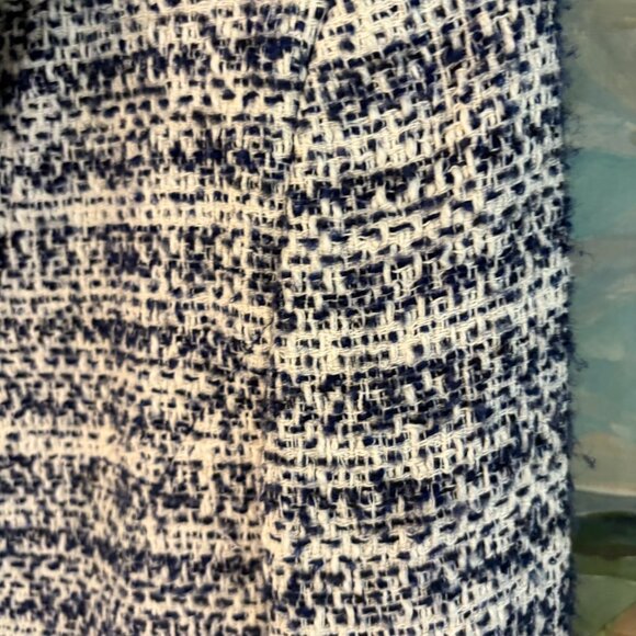 Helene Berman London Navy White Tweed Double Breasted Boucle Blazer Jacket M NWT - Picture 10 of 14